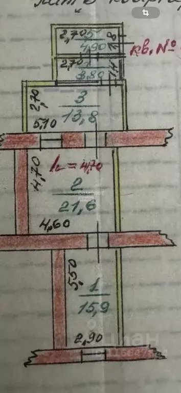 3-к кв. Дагестан, Дербент ул. Курбанова С.Д., 12 (75.0 м) - Фото 2