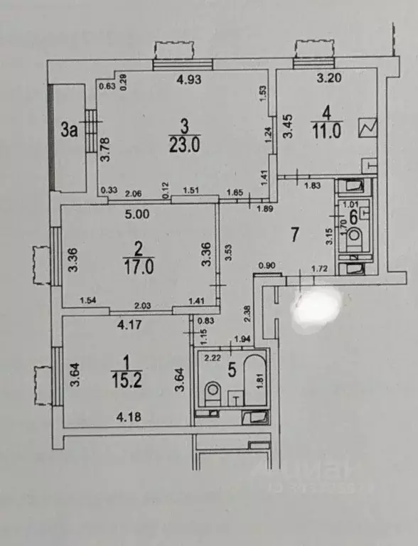 3-к кв. Москва Алтуфьевское ш., 53к2 (85.6 м) - Фото 2