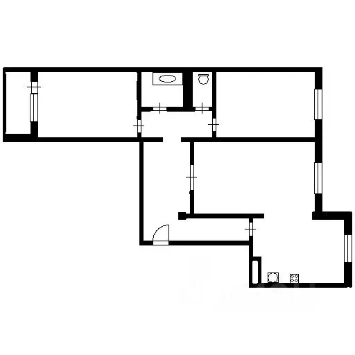 3-к кв. Москва Озерная ул., 9 (86.0 м) - Фото 2