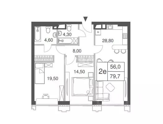 3-к кв. Москва Минская ул., 1/1соор1 (79.7 м) - Фото 0