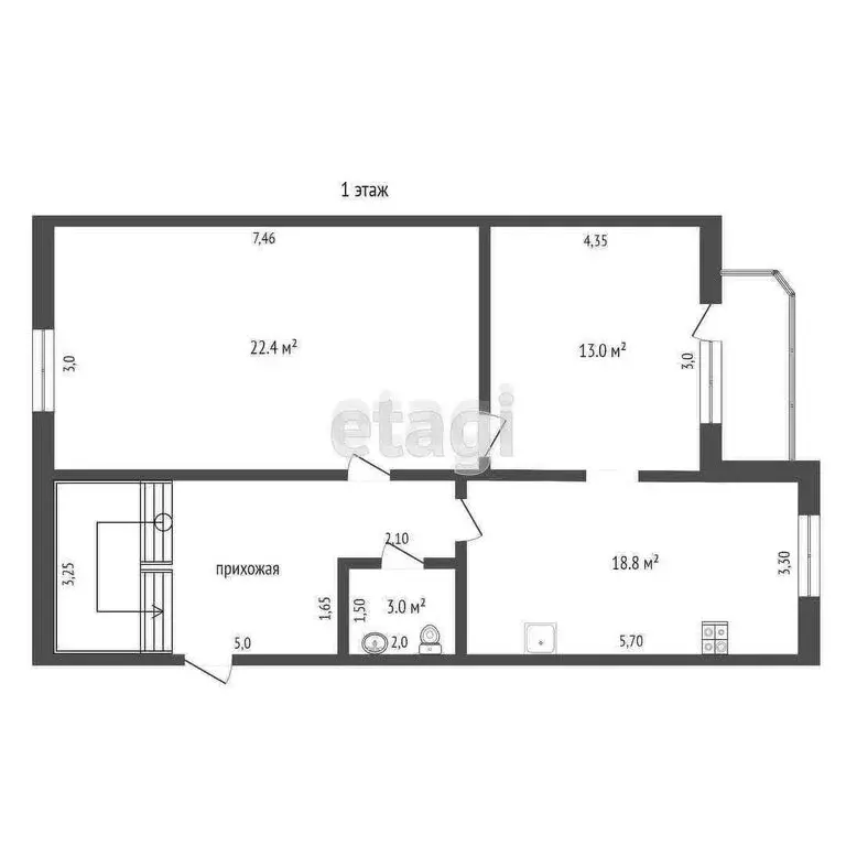 4-комнатная квартира: Абакан, улица Чертыгашева, 126 (165.8 м) - Фото 2