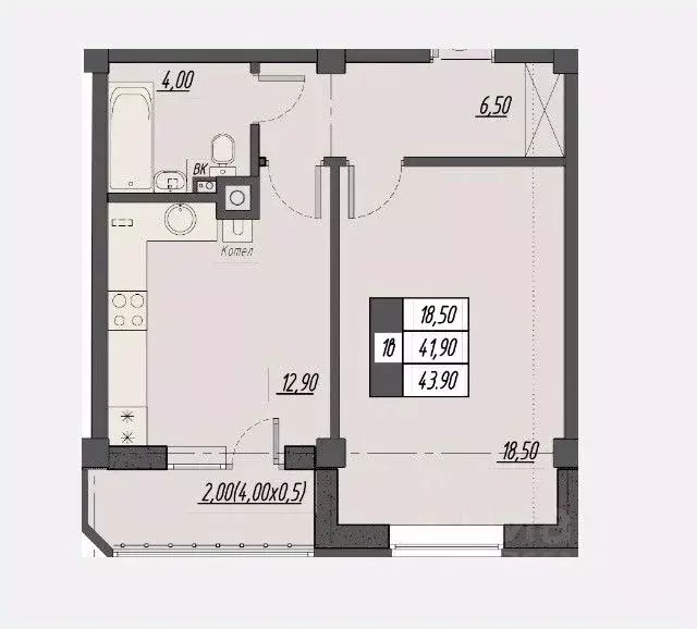 1-к кв. Ставропольский край, Пятигорск Новопятигорск мкр, Курортный ... - Фото 1