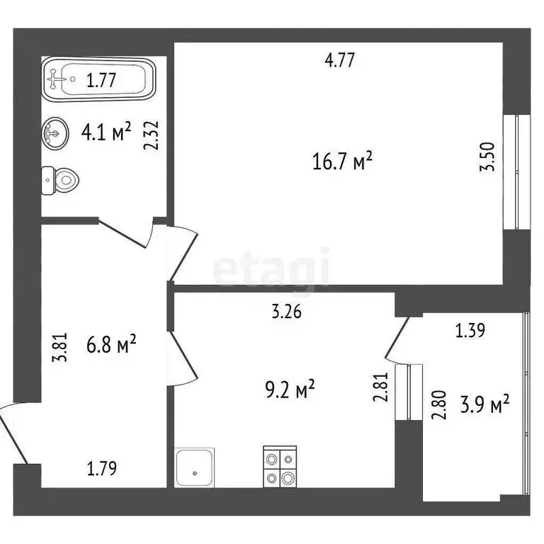 1-комнатная квартира: Покров, улица 3-го Интернационала, 87к1 (36.8 м) - Фото 1