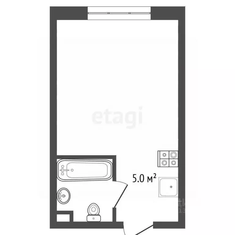 Студия Томская область, Томск просп. Кирова, 56Б (18.5 м) - Фото 2
