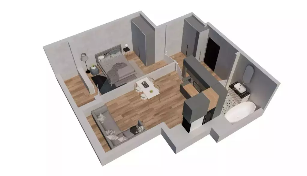 2-к кв. Ростовская область, Батайск ул. Ушинского, 27Ак3 (44.4 м) - Фото 1