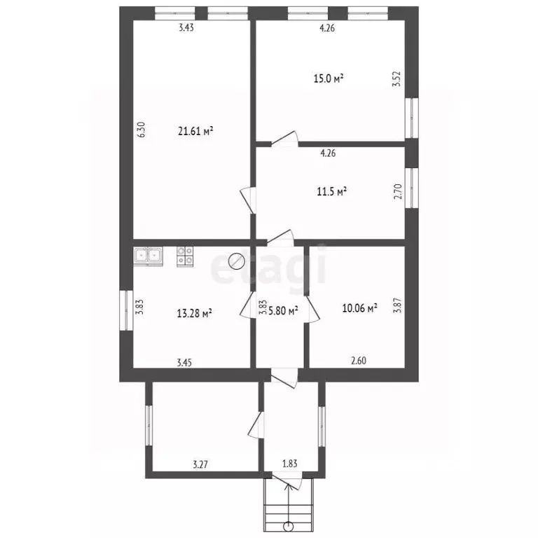 Дом в Костромская область, Нерехта ул. Незамаева, 8 (103 м) - Фото 2