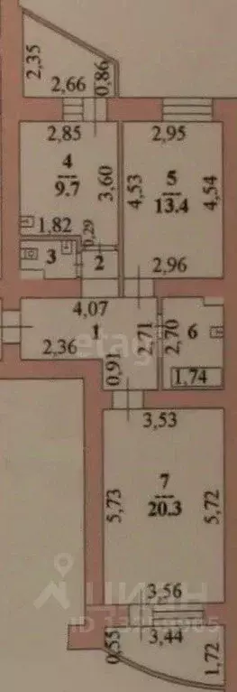 2-к кв. Липецкая область, Липецк ул. А.П. Мистюкова, 3 (59.5 м) - Фото 1