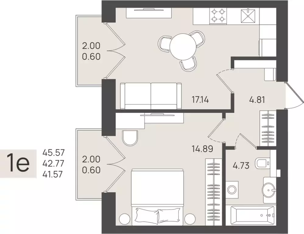 Квартира-студия: Калининградская область, Пионерский (42.77 м) - Фото 0