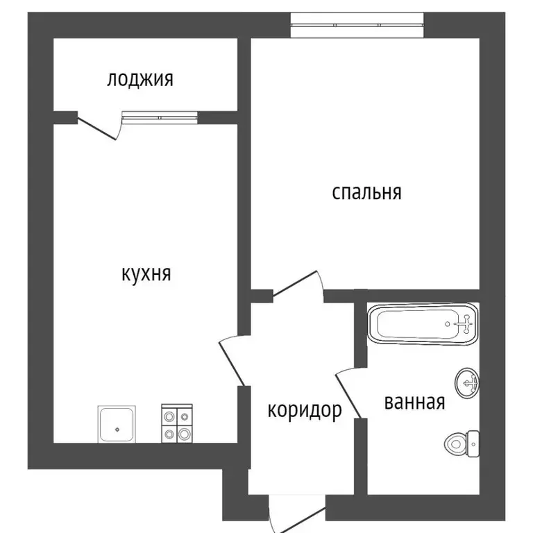 1-к кв. Санкт-Петербург ул. Дыбенко, 5к1 (33.8 м) - Фото 1