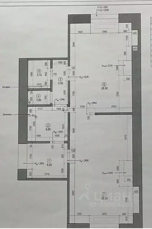 2-к кв. Санкт-Петербург Гагаринская ул., 3Б (78.3 м) - Фото 2