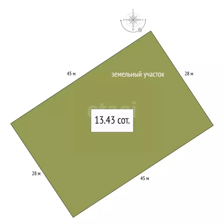 Участок в Алтай, Майминский район, с. Бирюля ул. Светлая, 20 (13.43 ... - Фото 1