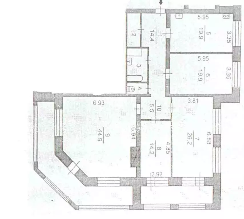 4-к кв. Томская область, Томск Советская ул., 107 (155.4 м) - Фото 1