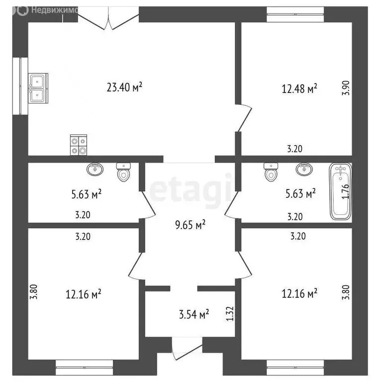 Дом в Кулаково, Парковая улица (90.2 м) - Фото 2