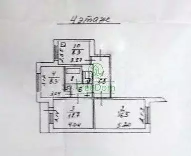 3-к. квартира, 60 м, 4/9 эт. - Фото 0