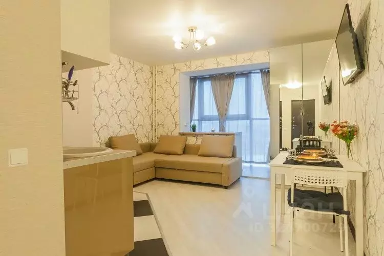 Студия Санкт-Петербург ул. Шкапина, 9-11 (25.0 м) - Фото 1