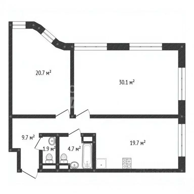 2-к кв. Москва Стремянный пер., 2 (86.8 м) - Фото 2