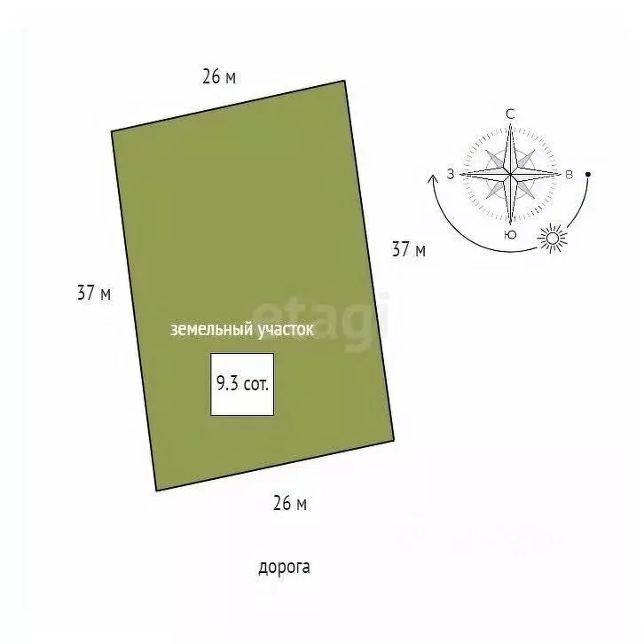 Участок в Красноярский край, Сосновоборский муниципальный округ, с. ... - Фото 2