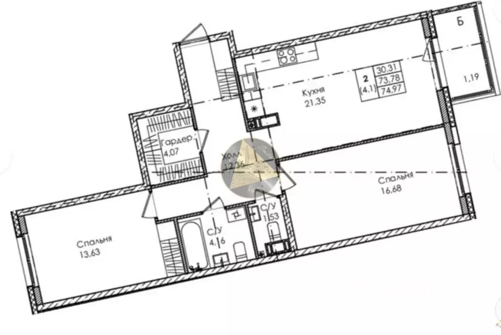 2-к кв. Санкт-Петербург, Санкт-Петербург, Сестрорецк Авиационная ул., ... - Фото 1