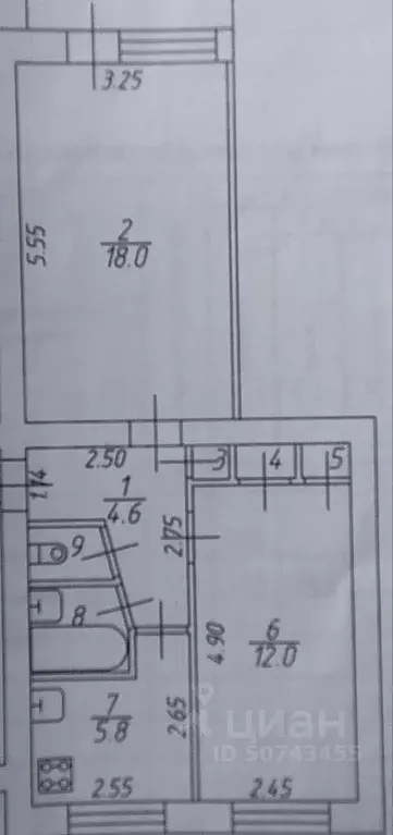 2-к кв. Новгородская область, Боровичи проезд Титова, 5А (44.0 м) - Фото 2