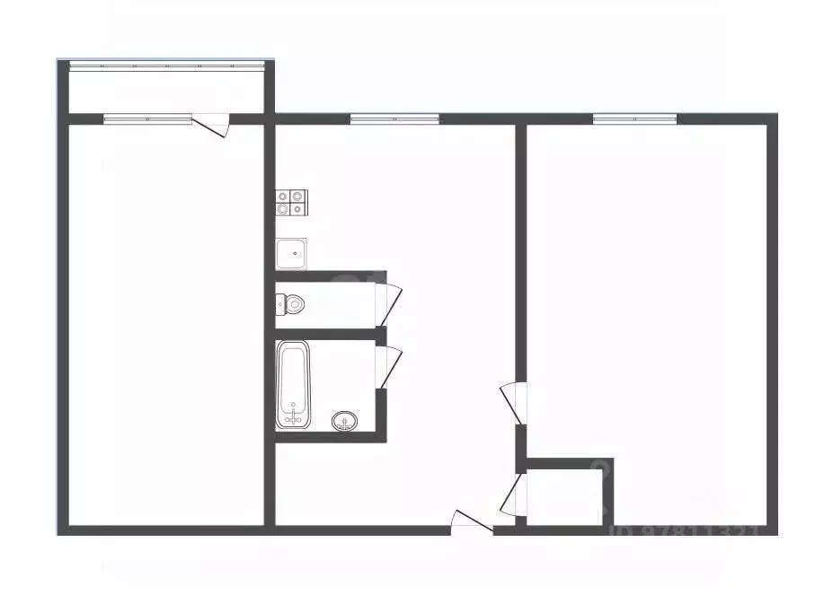 2-к кв. Кемеровская область, Прокопьевск Институтская ул., 92 (64.0 м) - Фото 2