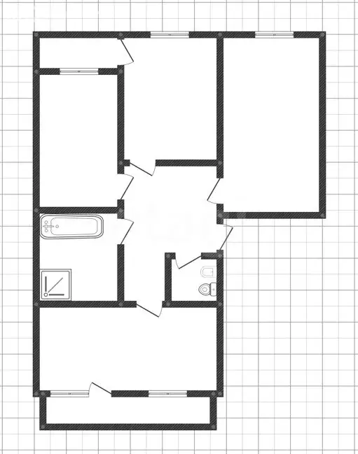 3-комнатная квартира: Ангарск, 17-й микрорайон, 4 (74.2 м) - Фото 1