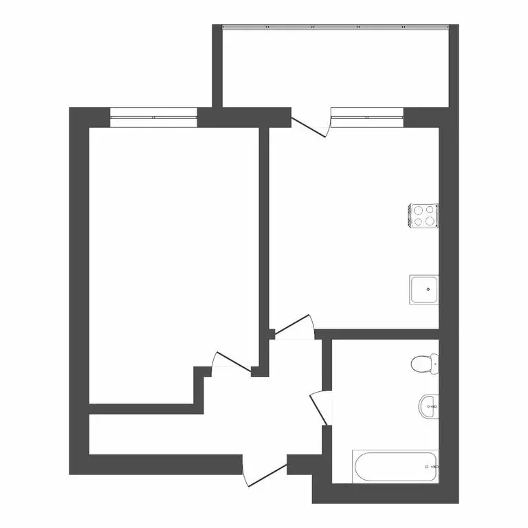 1-комнатная квартира: Тюмень, Велижанская улица, 66к1 (29.9 м) - Фото 1