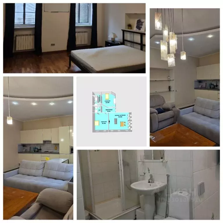 2-к кв. Санкт-Петербург наб. Канала Грибоедова, 17 (90.0 м) - Фото 2