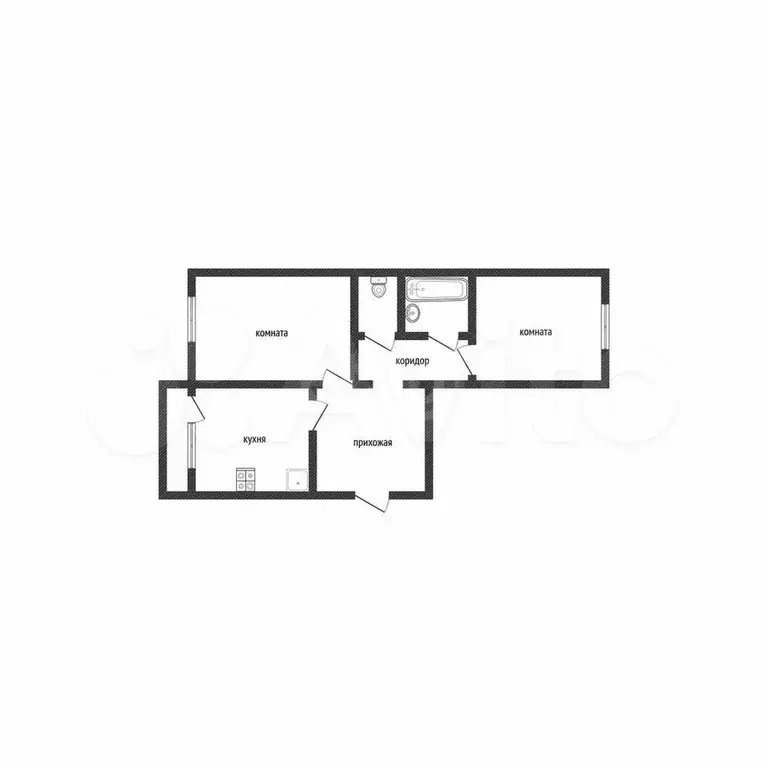 2-к. квартира, 47 м, 4/5 эт. - Фото 0