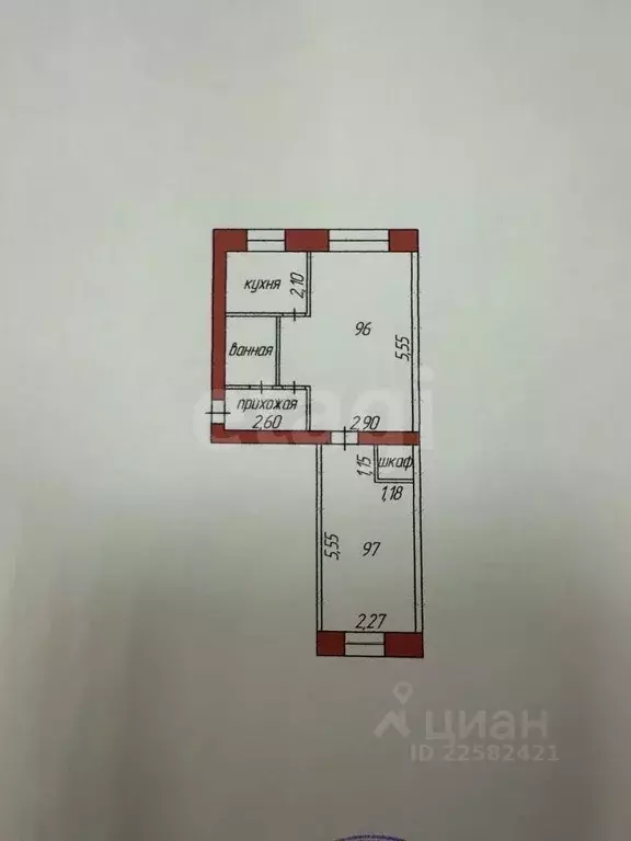 2-к кв. Удмуртия, Сарапул Путейская ул., 4 (41.8 м) - Фото 1