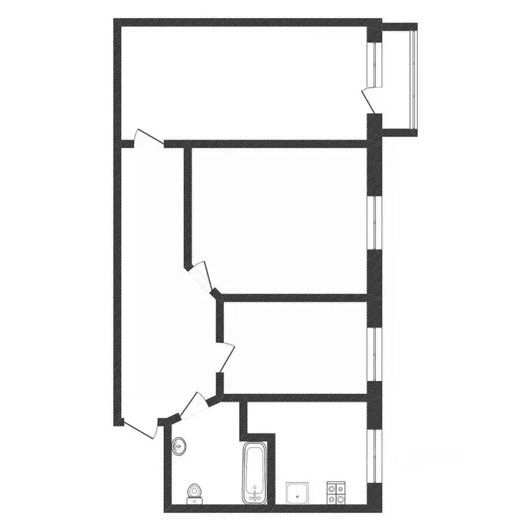 2-к кв. Нижегородская область, Дзержинск ул. Рудольфа Удриса, 4 (61.8 ... - Фото 2