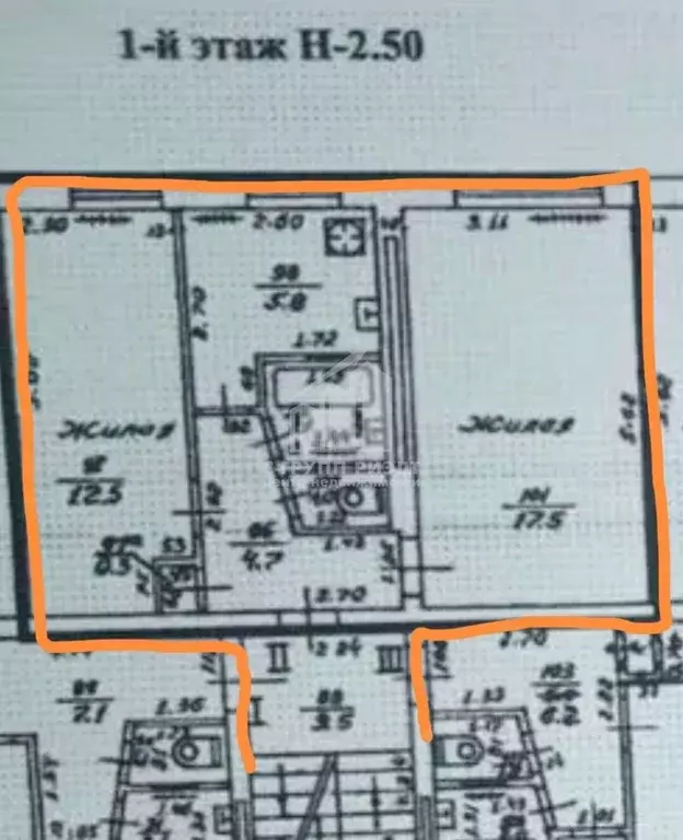 2-к кв. Калининградская область, Калининград ул. Кирова, 77 (44.0 м) - Фото 2
