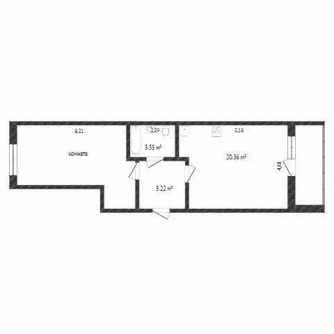 1-комнатная квартира: Улан-Удэ, 113-й микрорайон, 29 (36 м) - Фото 1