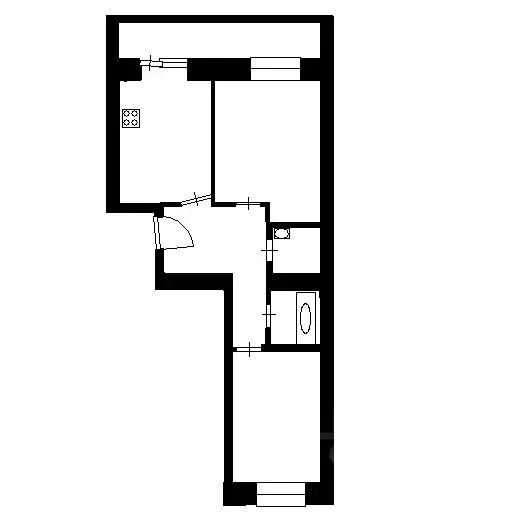 2-к кв. Татарстан, Казань ул. Николая Ершова, 62Дк2 (51.6 м) - Фото 1