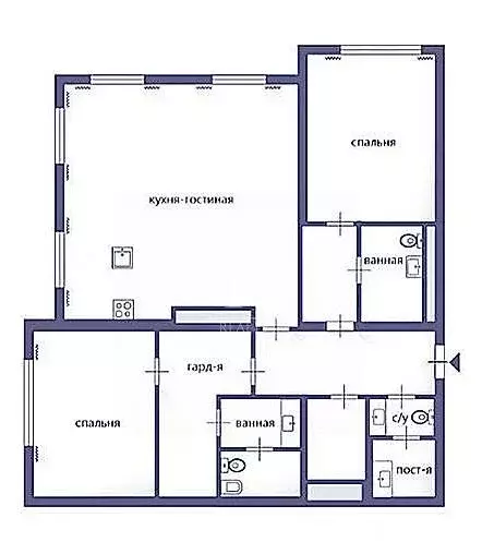 3-комнатная квартира: Москва, 1-я Тверская-Ямская улица, 2 (161 м) - Фото 1