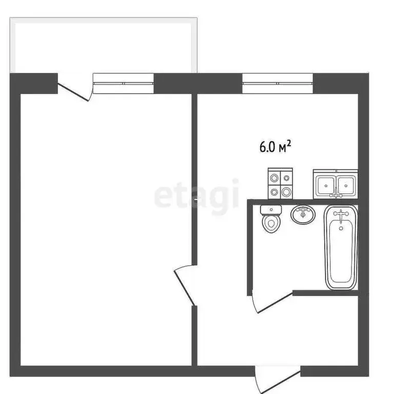 1-комнатная квартира: Луховицы, улица Мира, 13 (29 м) - Фото 1