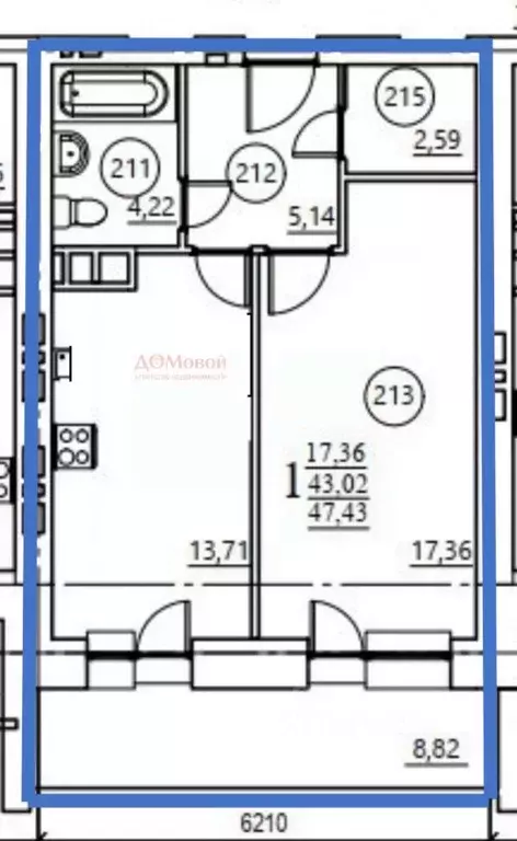 1-к кв. Смоленская область, Смоленск пос. Одинцово, ул. Ипподромная, ... - Фото 2
