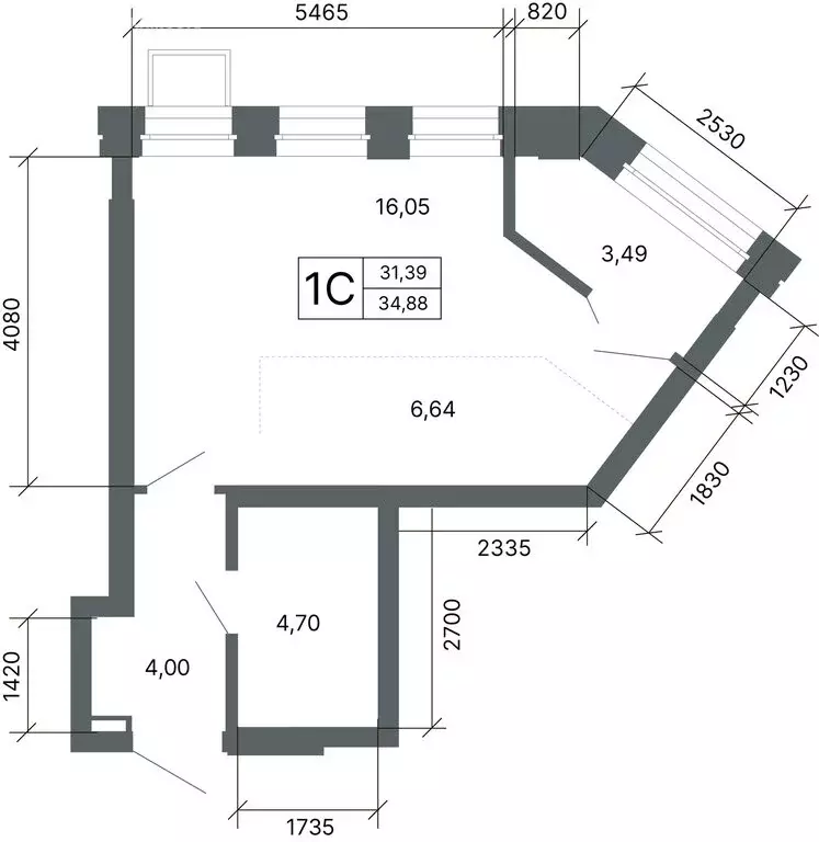 Квартира-студия: Екатеринбург, улица Мира, 47/6 (35.6 м) - Фото 1
