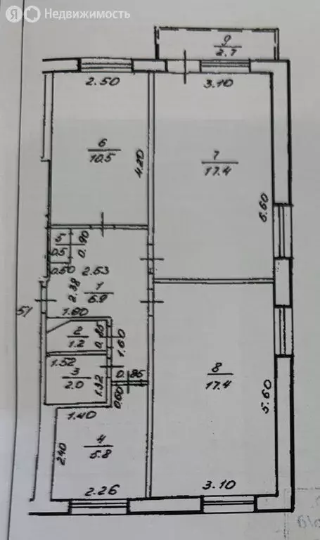 3-комнатная квартира: Уфа, улица Богдана Хмельницкого, 143/1 (62.5 м) - Фото 0