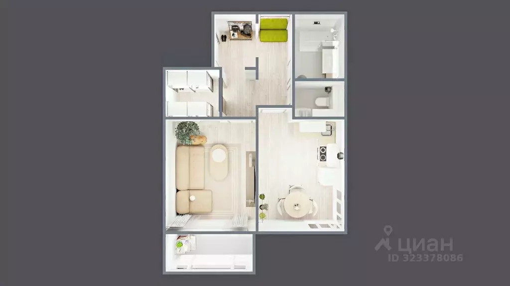 1-к кв. Новосибирская область, Новосибирск Самоцветы жилой комплекс ... - Фото 2