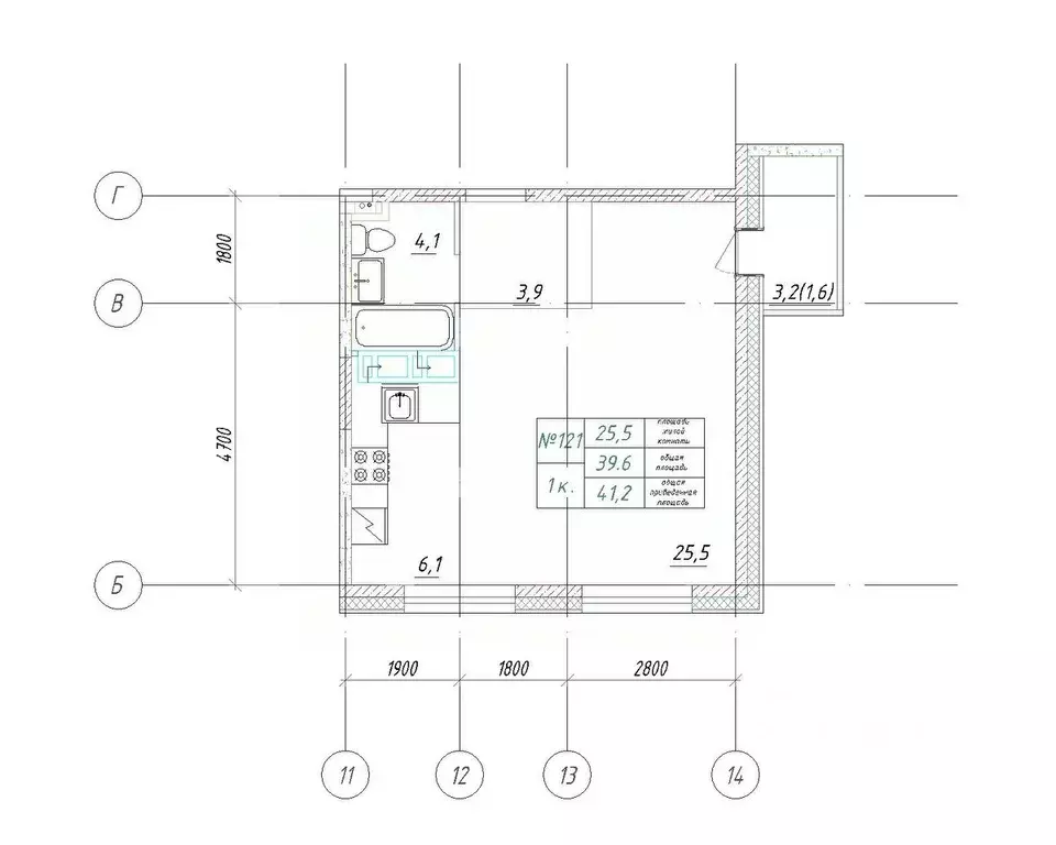 1-к кв. Приморский край, Большой Камень ул. Ленина, 14 (41.2 м) - Фото 1