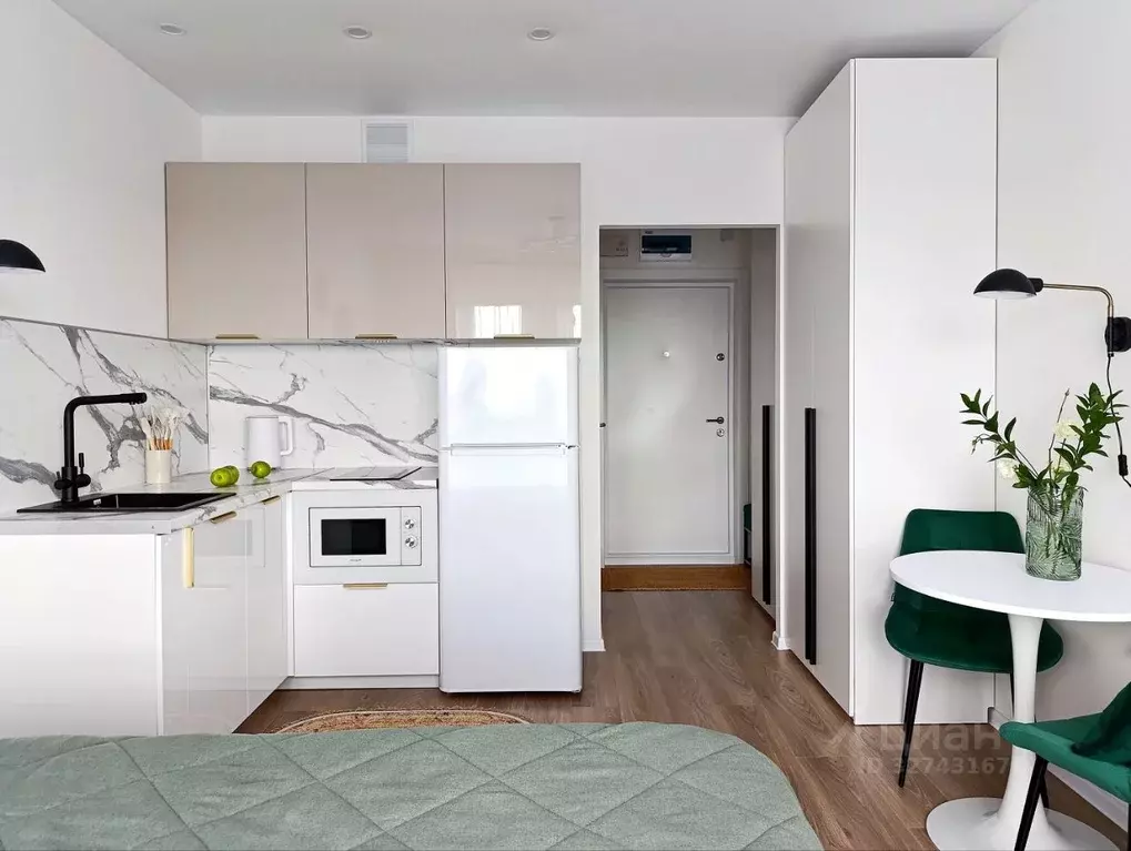 Студия Москва ул. Усадебный Парк, 7к1 (19.0 м) - Фото 2