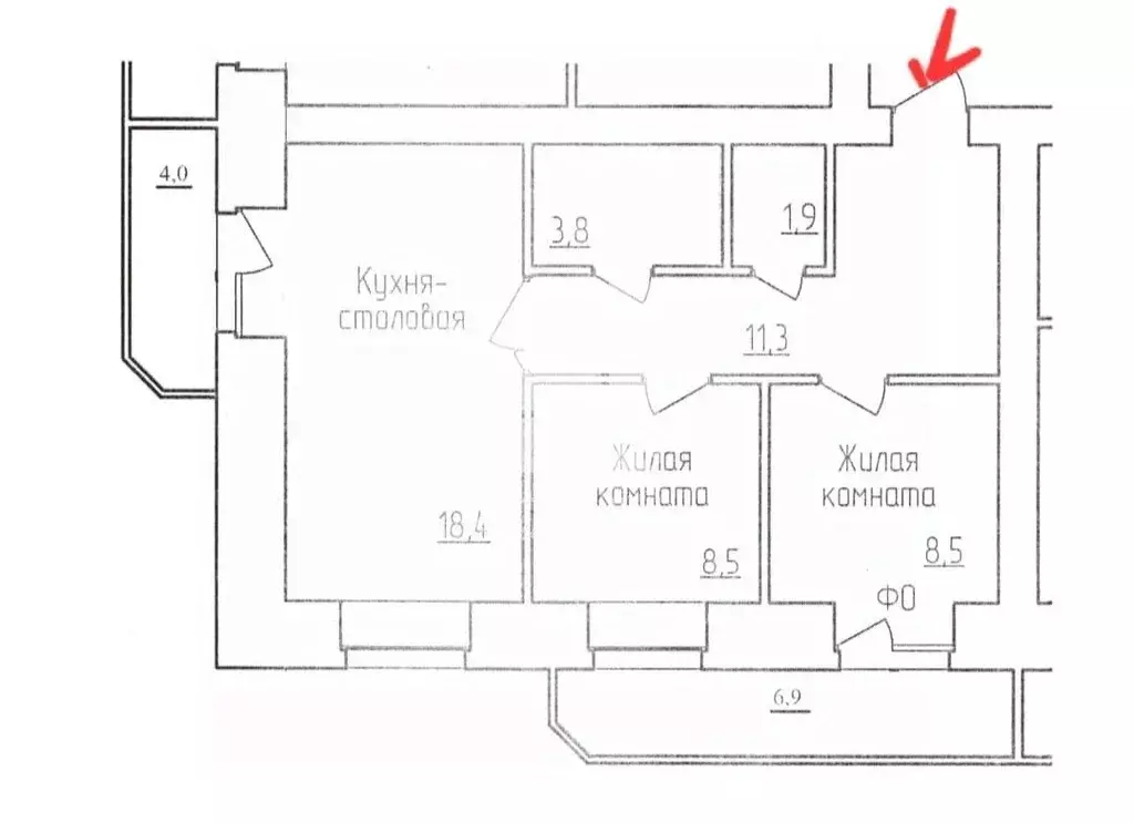 2-к кв. Амурская область, Благовещенск ул. Ломоносова, 249 (55.7 м) - Фото 1