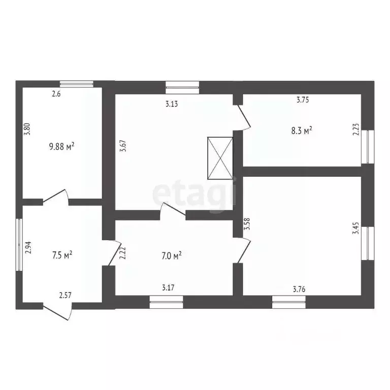 Дом в Крым, Черноморский район, Межводненское с/пос, с. Зайцево ул. ... - Фото 2