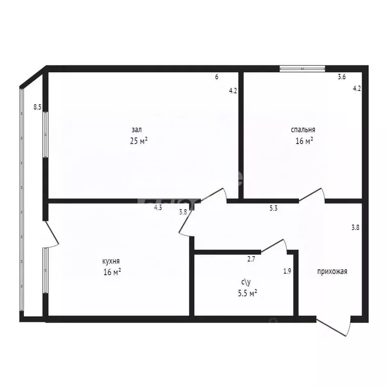 2-к кв. Дагестан, Дербент ул. Юрия Гагарина, 71 (86.0 м) - Фото 1