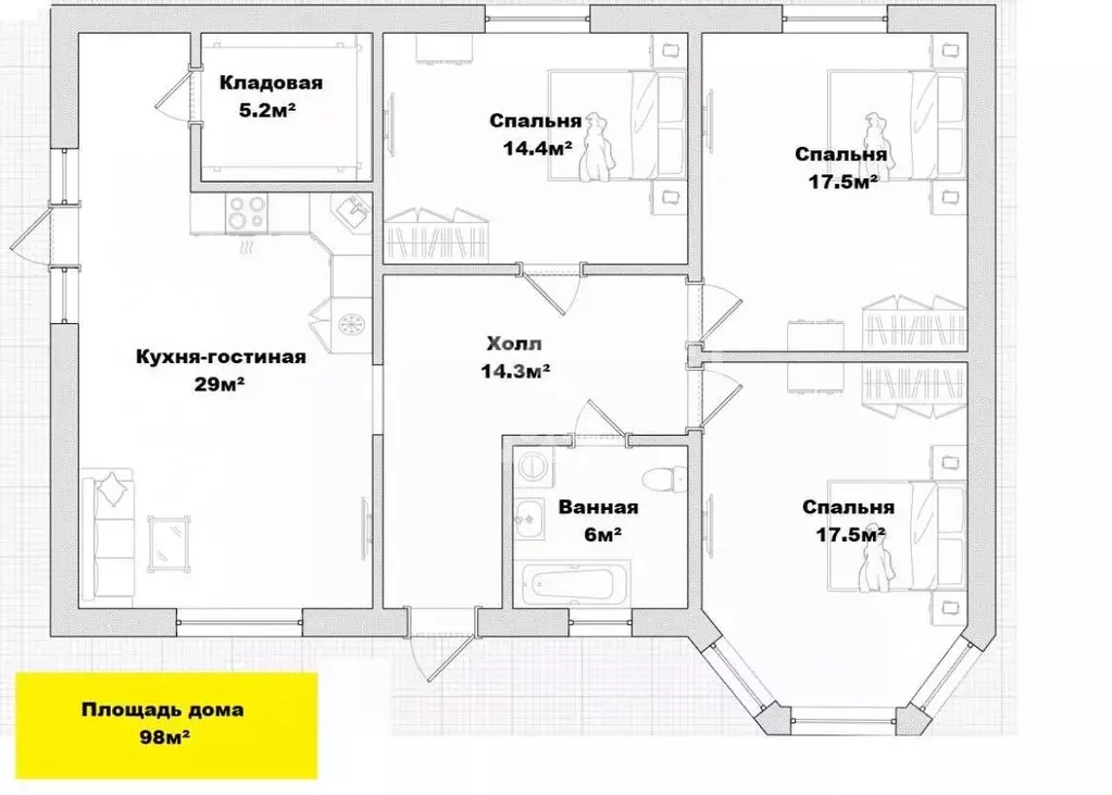 Дом в Краснодарский край, Динской район, Старомышастовская ст-ца ... - Фото 2