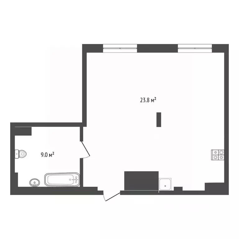 Студия Нижегородская область, Нижний Новгород ул. Белинского, 66 (54.3 ... - Фото 1