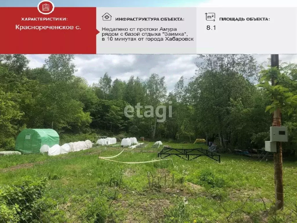 Участок в Хабаровский край, Хабаровский район, с. Корсаково-1  (8.0 ... - Фото 1