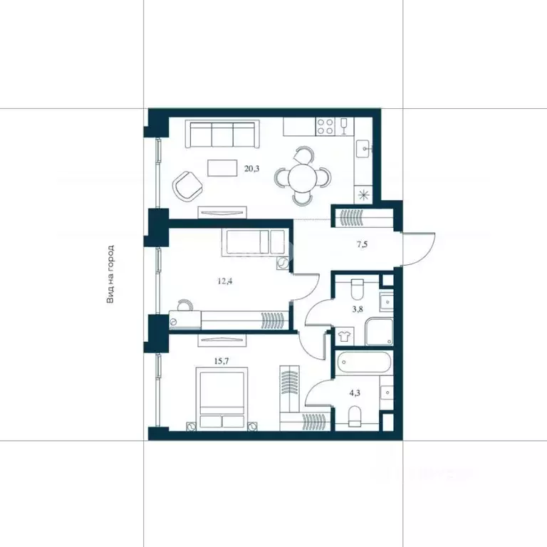 3-к кв. Москва просп. Генерала Дорохова, 39к2И (70.0 м) - Фото 2