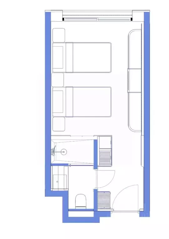 Студия Ставропольский край, Пятигорск ул. Леваневского, 3Д (22.0 м) - Фото 1