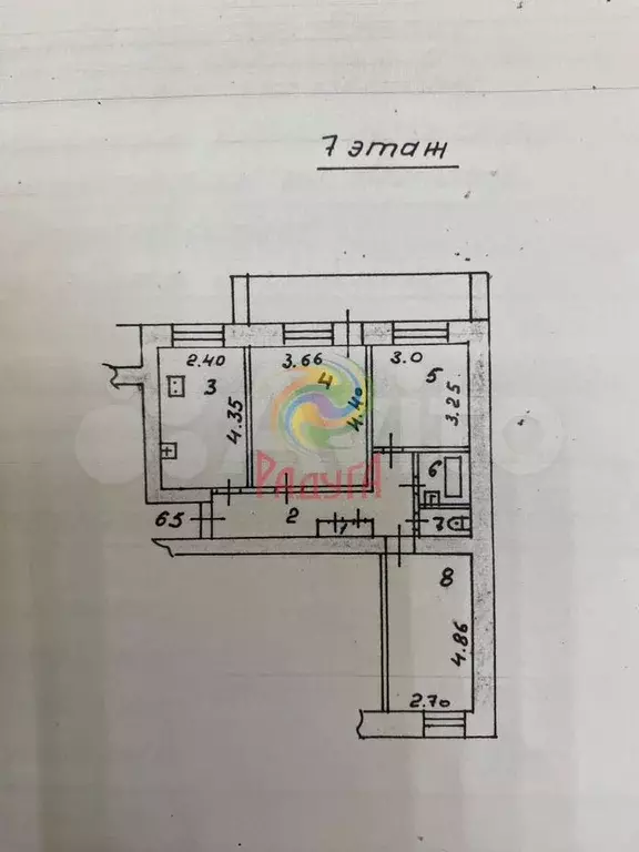 3-к. квартира, 68 м, 7/10 эт. - Фото 0